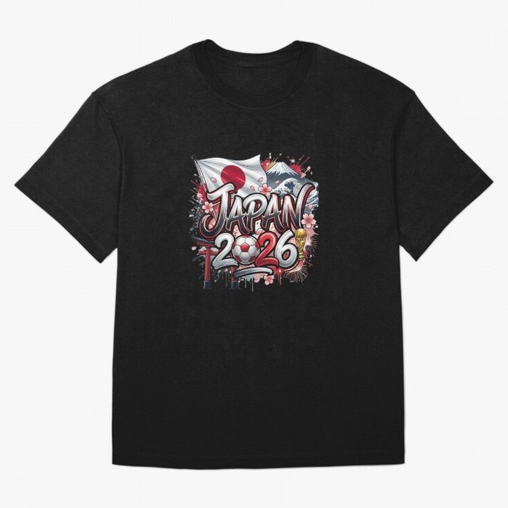 Japan World Cup 2026 Football Legacy Oversized T-Shirt Upgrade FIFA World Cup 2026 for Fans of Haaland and Mbappe and Brazil, Bringing Stadium Chants, National Pride, Trophy Dreams and Unforgettable Football Memories; Ideal for Fans Who Follow