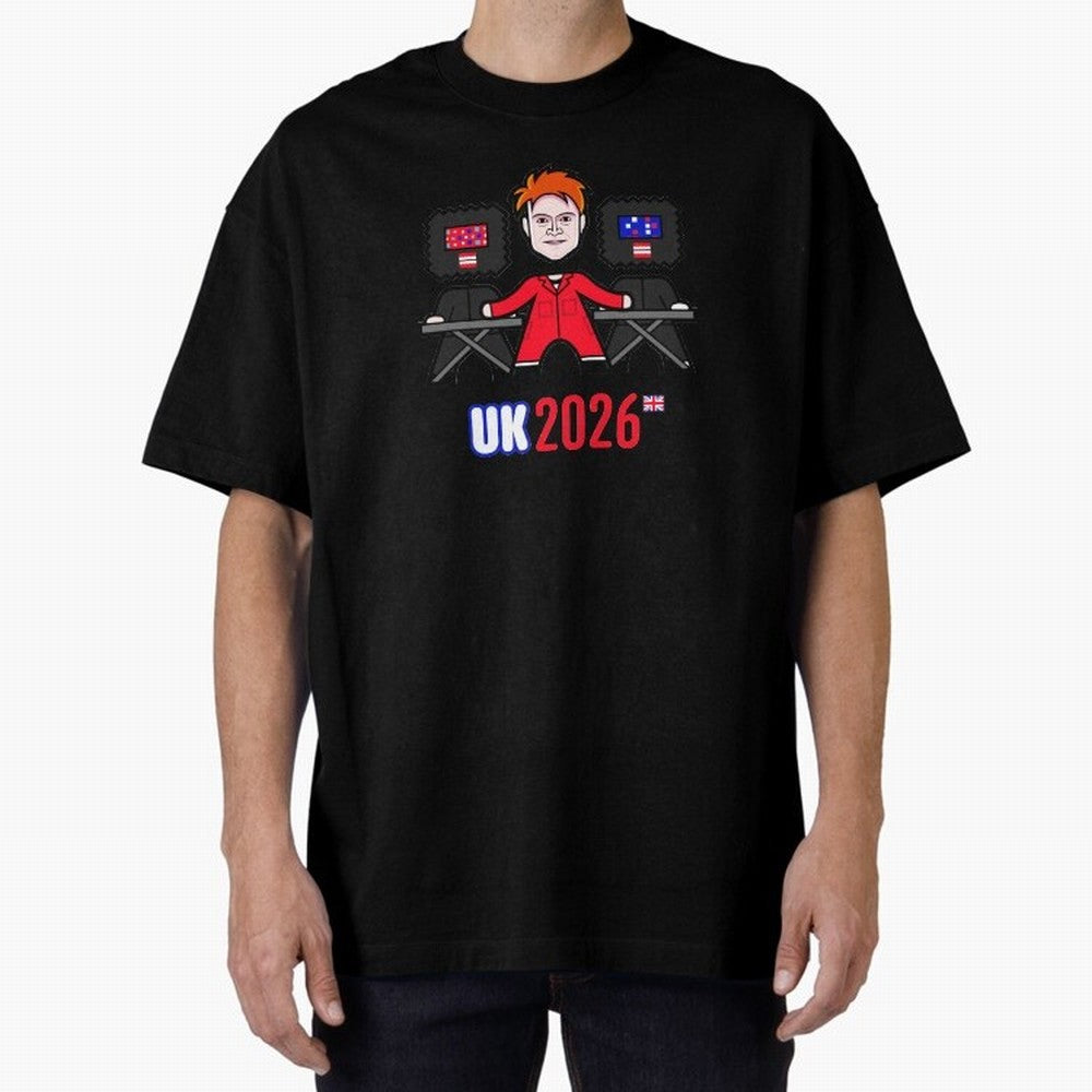 United Kingdom 2026 Oversized T-Shirt Make Game Day About FIFA World Cup 2026 USA Canada Mexico Spirit, Connected to Argentina, France and Brazil, Messi, Classic Soccer Heritage, Championship Pressure, Fan Loyalty and International Pride; Great for