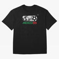 Mexico 86 Logo Tribute ¨C Retro Soccer World Cup Inspired Graphic | Vintage Mexican Football Art | Ruben Santiago Creative Oversized T-Shirt Bring International Match Energy to FIFA World Cup 2026 for Fans of Messi, CR7 and Mbappe and Spain,