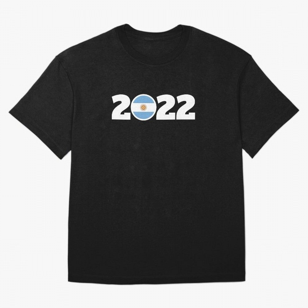 Argentina 2022 World Champions Three Stars Oversized T-Shirt Honor Football Greatness during FIFA World Cup 2026 for Fans of Messi and Cristiano Ronaldo and Spain and Netherlands, Bringing Global Supporter Spirit, Legendary Goals, National Colors