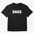 Argentina 2022 World Champions Three Stars Oversized T-Shirt Honor Football Greatness during FIFA World Cup 2026 for Fans of Messi and Cristiano Ronaldo and Spain and Netherlands, Bringing Global Supporter Spirit, Legendary Goals, National Colors