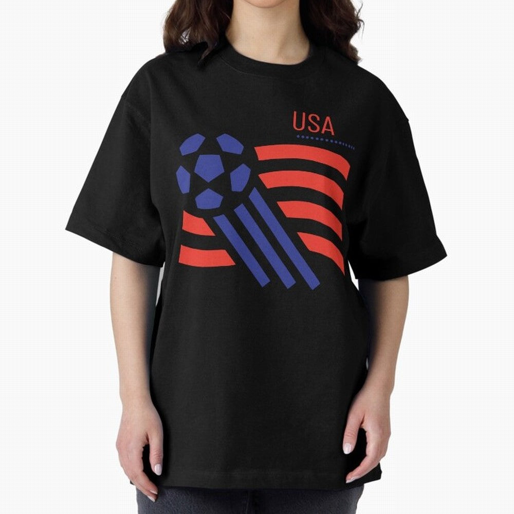 USA Soccer 2026 -Fan Design Oversized T-Shirt Remember Iconic Moments from FIFA World Cup 2026 Spirit, Made for Spain, Mbappe, Retro Football Energy, Iconic Rivalries, Trophy Chase Drama and Stadium Atmosphere; Ideal for Football Dads, Football