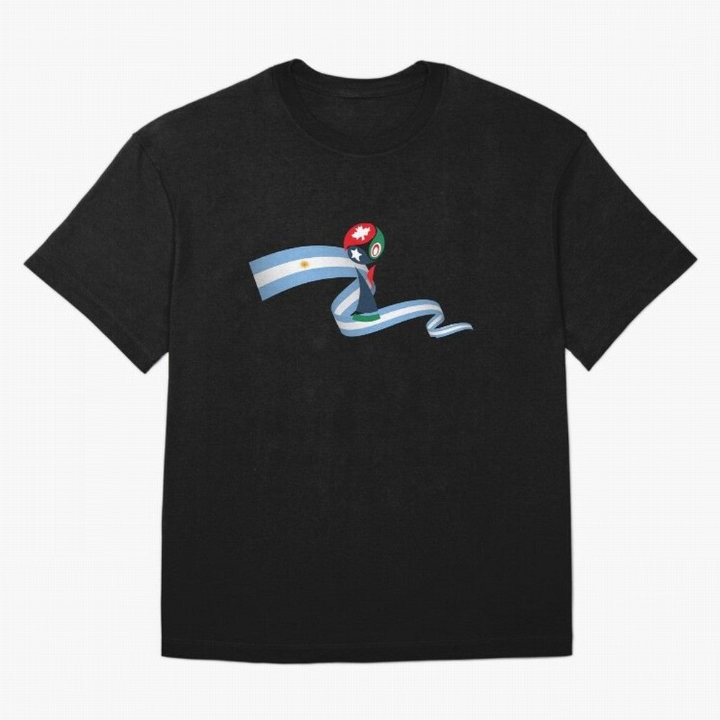 World Cup 2026 Team Argentina Oversized T-Shirt Honor Football Greatness during FIFA World Cup 2026 Group Stage for Fans of Mbappe and England, Bringing Retro Football Energy, Iconic Rivalries, Trophy Chase Drama and Stadium Atmosphere; Made for